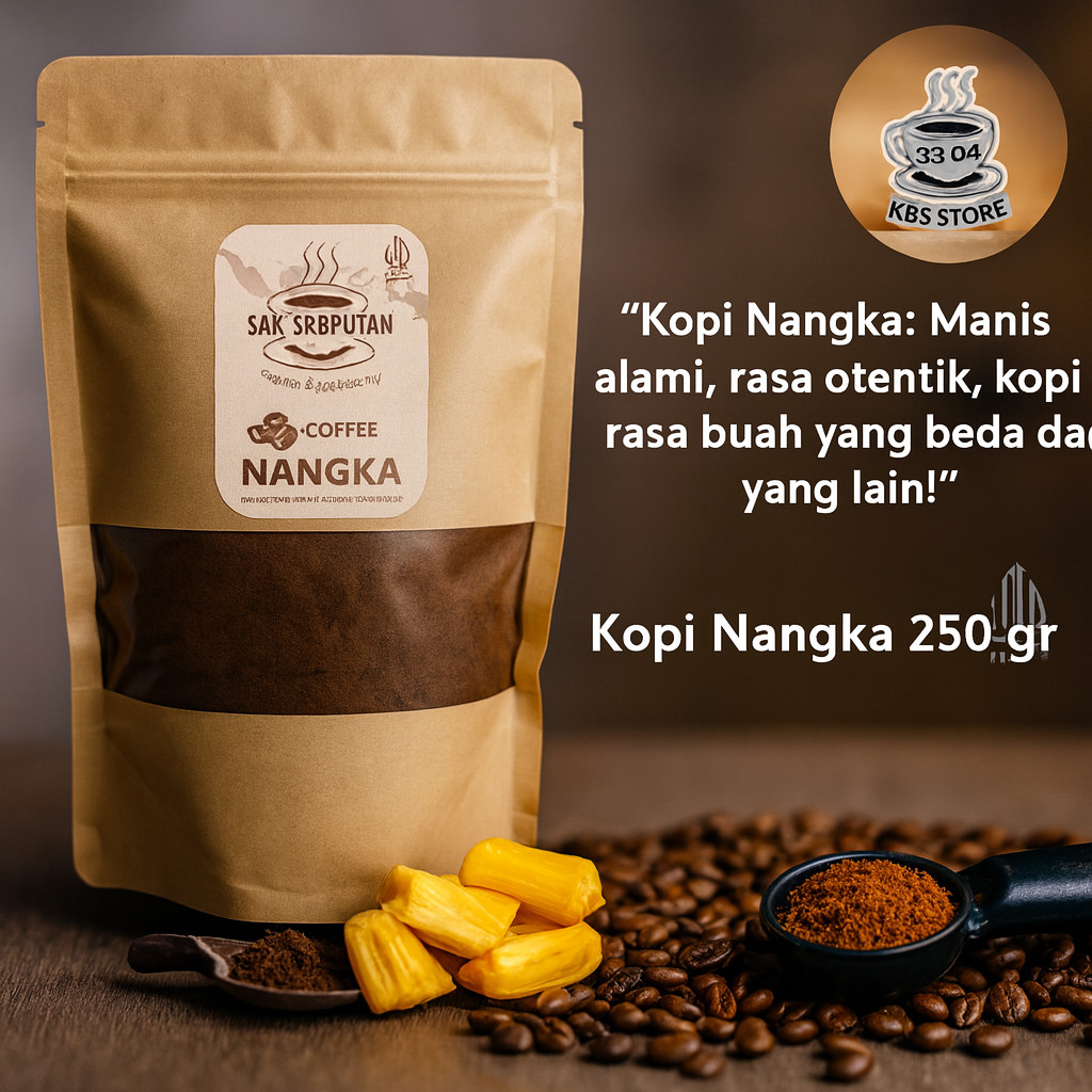 (kbs) Bubuk Kopi Nangka Madu 250 gram manis harum Nangka mantap aroma buah Nangka bubuk kopi nangka 