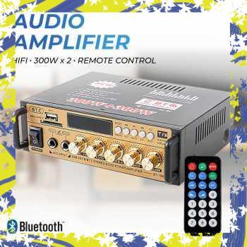 Ampli Bluetooth EQ Audio Amplifier FM 600W untuk speaker 12inc ke atas - AMPLI600WECHO