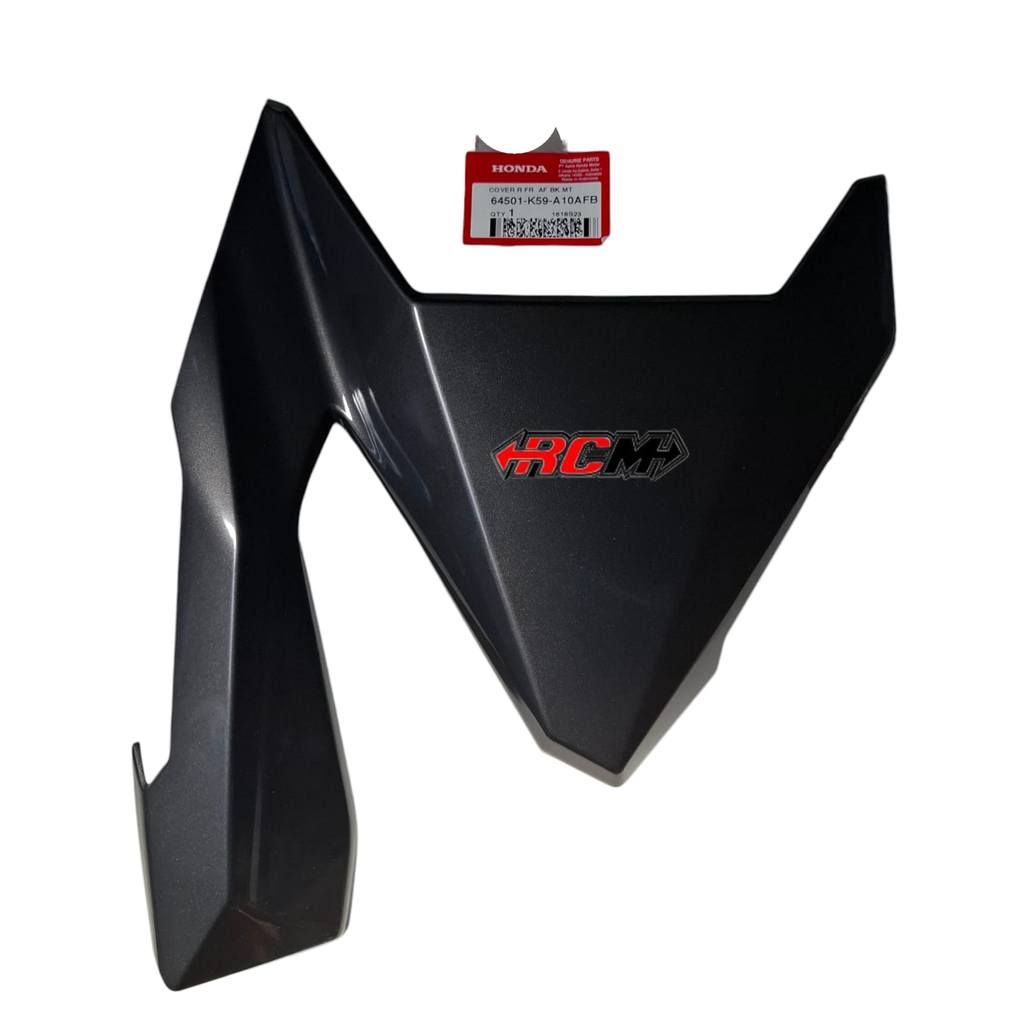 64501-K59 A10MGB A10AFB A10RSW COVER SAYAP KANAN DPN DEPAN VARIO 125 150 2018-2022 HITAM DOFF HITAM 