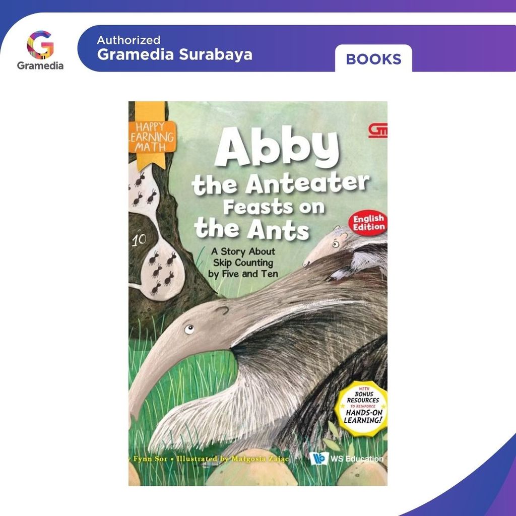 Gramedia Surabaya - Happy Learning Math: Abby the Anteater Feast on the Ants