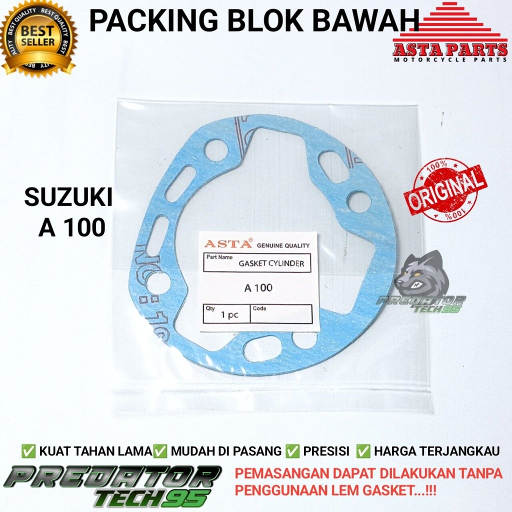 PAKING GASKET BLOK BORING BAWAH ASTA SUZUKI A100 A 100