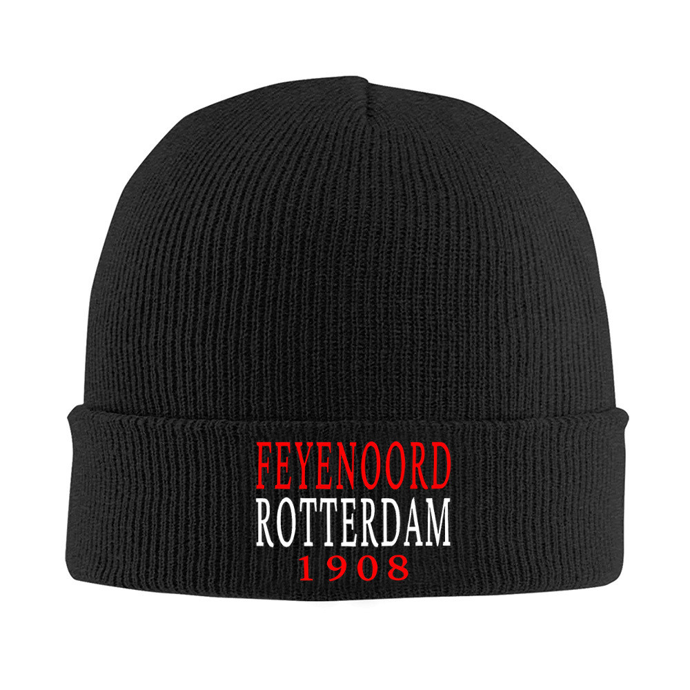 Feyenoord Rotterdam and numbers Men Women Uni Knitted Hat Beanie Pullover Cap Winter Thermal Warm ri