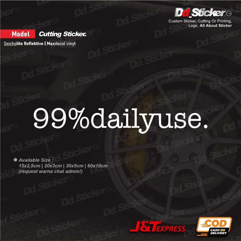 sticker 99%daily use (cutting sticker)