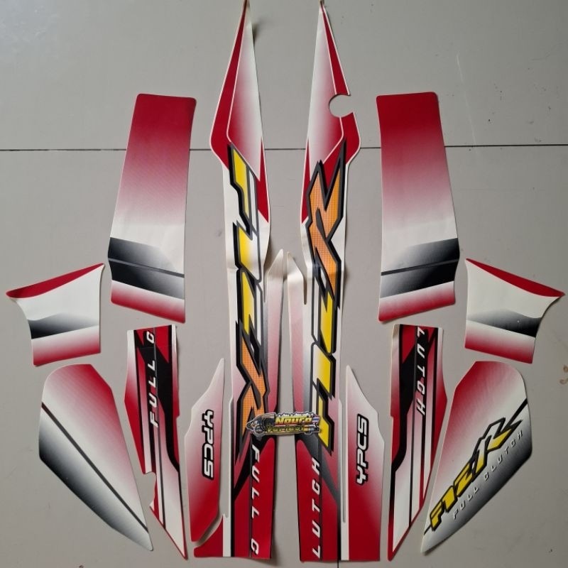 Striping Yamaha Fizr F1ZR FIZ R Putih Merah 2003 Body Standar Berkualitas Terbaik