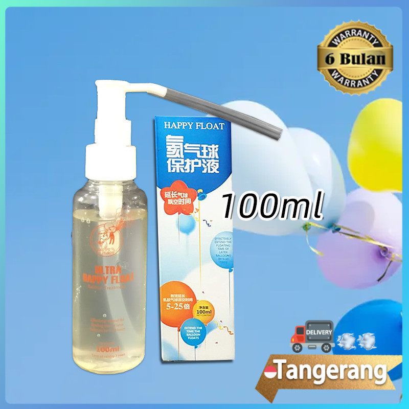 500ml Happy Float Cairan Pengawet Penguat Balon Latex Gas Helium Udara