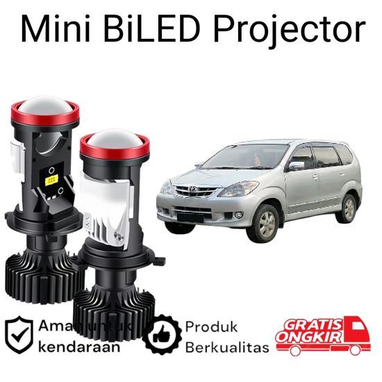 2pcs Lampu Utama LED H4 Projector High Power Mobil Toyota Avanza gen1 2004 2015 Koko