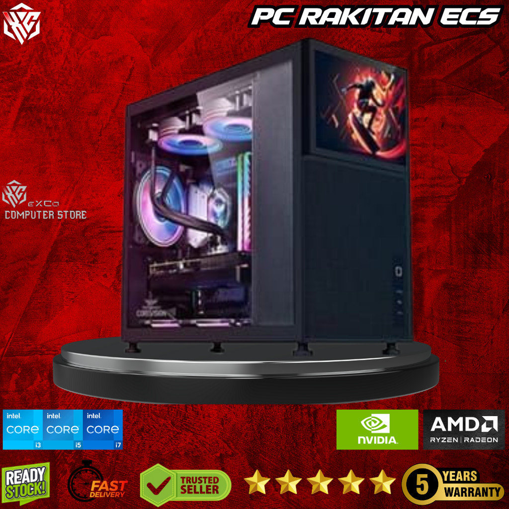 PC Gaming Cyberpunk 2077 | i5 10400F GTX 1660 RAM 16GB SSD 128GB HDD 500GB | ECS PRO