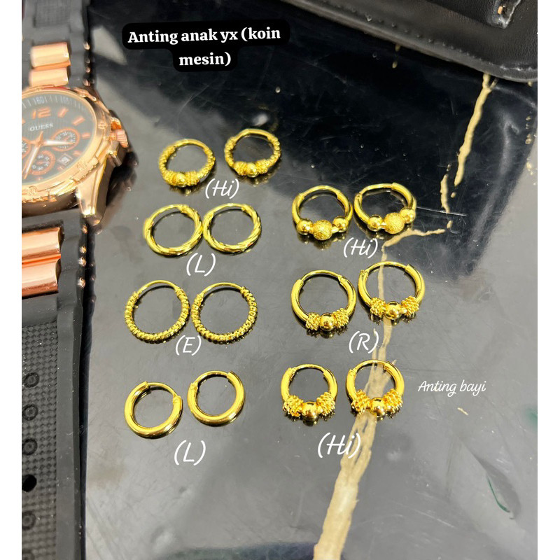 Anting Gipsy Anak Yaxiya Original Emas Mewah Aman