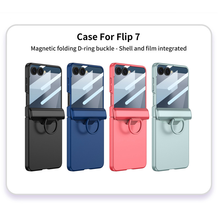Magnetik Elegan Kasus Z Flip7 Flip Z7 untuk Samsung Galaxy Z Flip 7 Penuh Cakupan Phone Casing