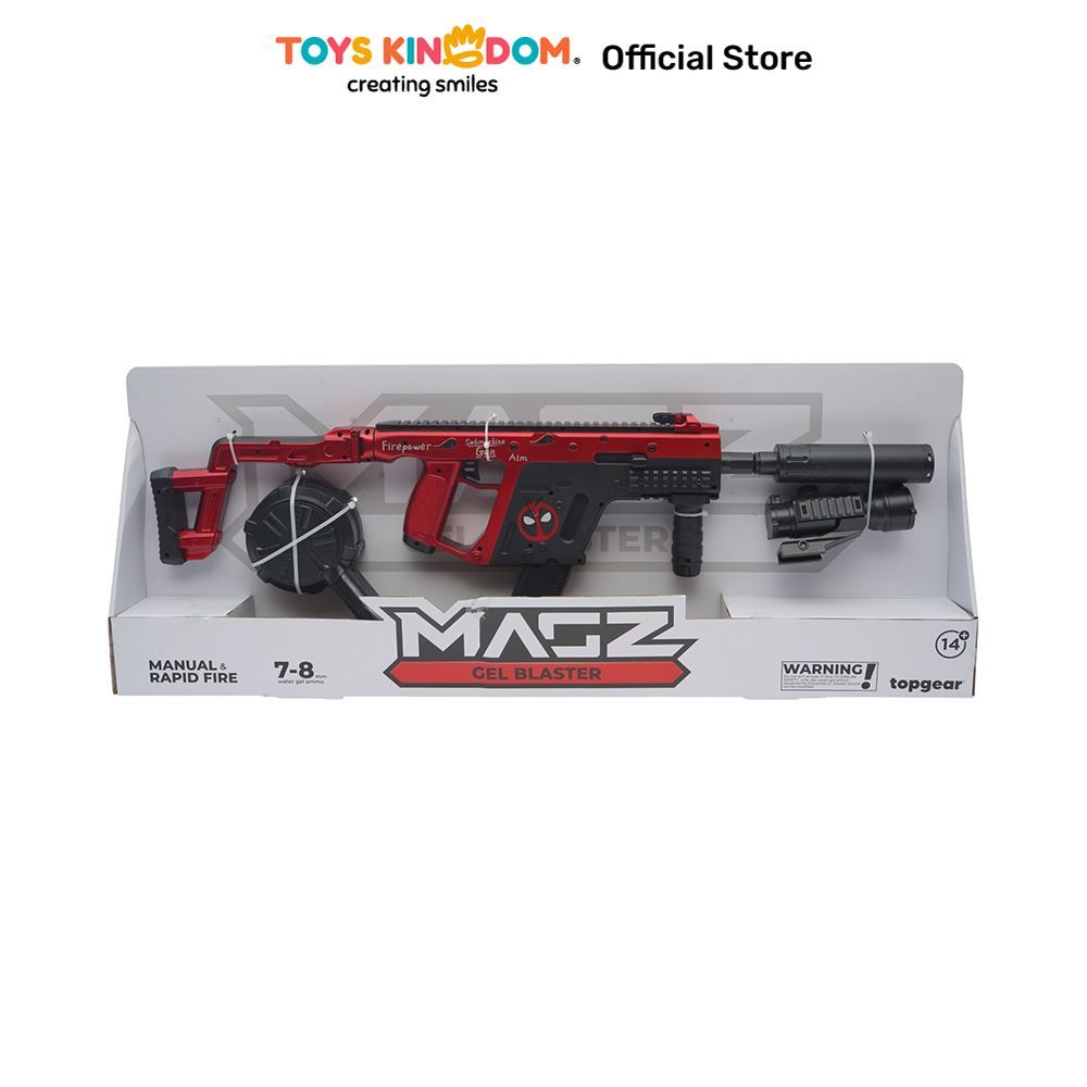 Toys Kingdom Top Gear Set Magz Gel Kris Vectro Sound & Light - Hitam/Merah Mainan Anak Gel Shooter T