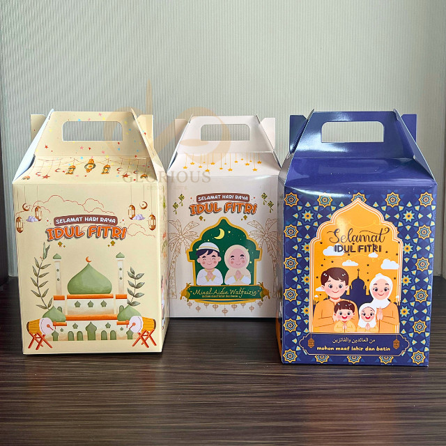 Gable Box Idul Fitri Custom Design Box Souvenir Lebaran
