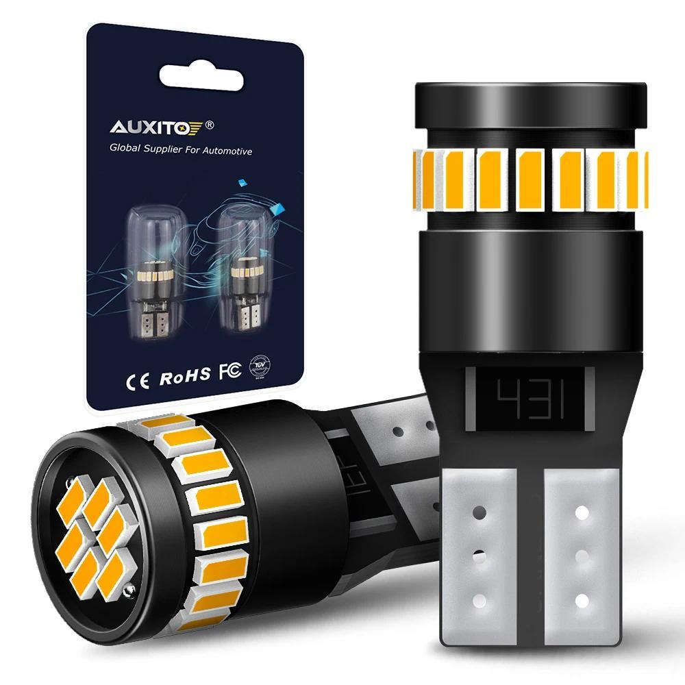 AUXITO 2x W5W T10 LED Canbus Bulb for VW BMW Au Mercedes 194 168 LED Car Interior Light White Blue R