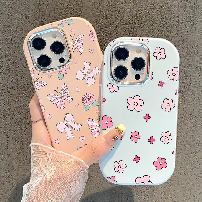 Case Hp For Samsung A32 5G A34 M32 Silicone Mecaron Bagus Bunga Phone