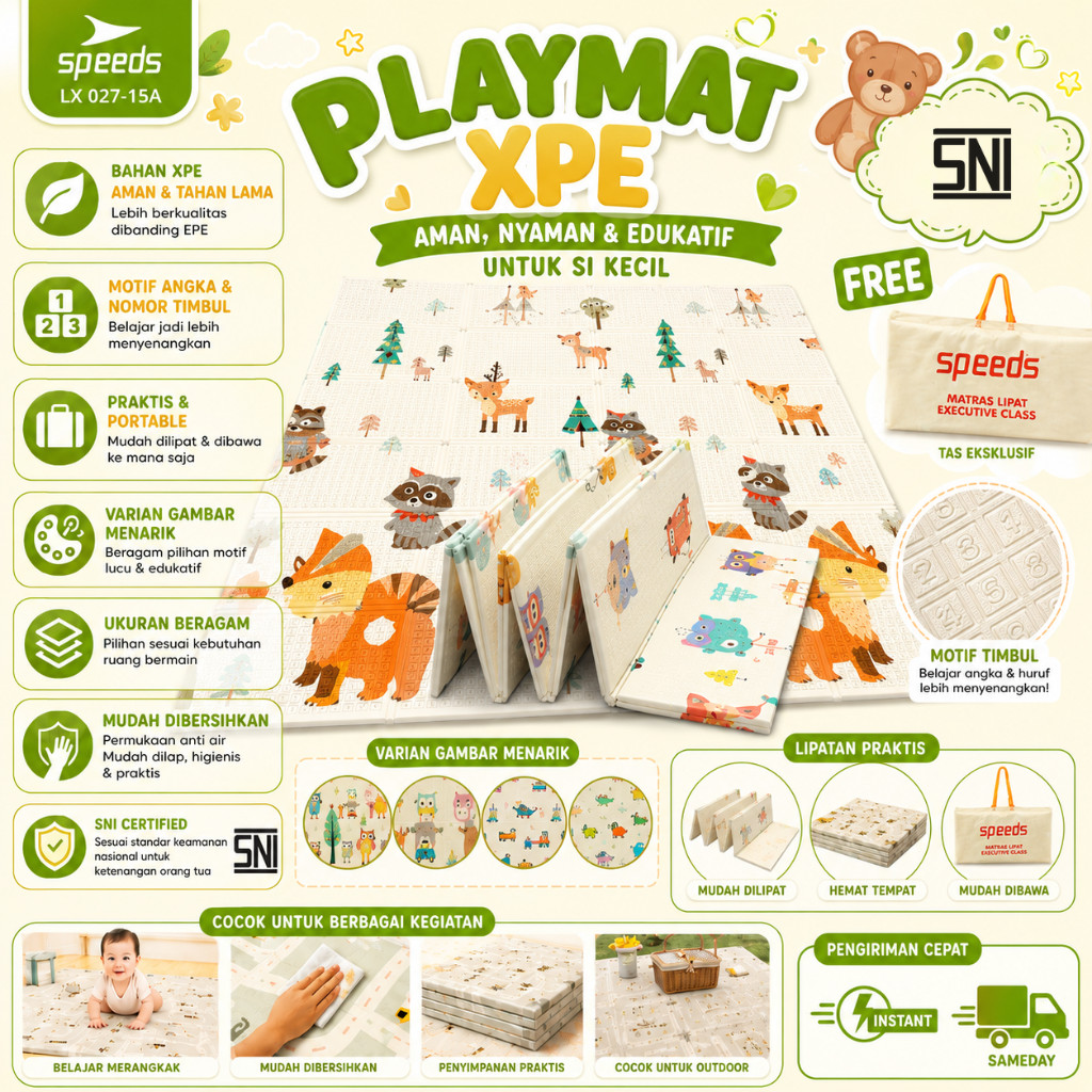 INSTAN/SAME DAY Speeds 027 Playmat Playmate Tikar