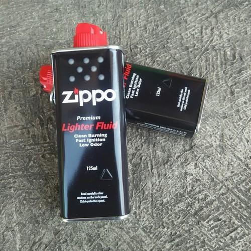 paket 2pcs Minyak Zippo Original 125 ml kapas zippo batu zippo sumbu zippo - 2pc minyak