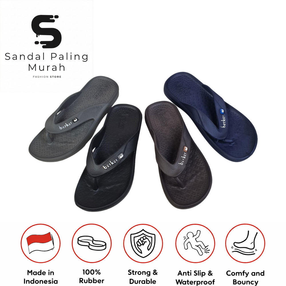 Sandal Jepit Simple Pria Karet EVA Phylon Murah Berkualitas BERKER MB-E5069