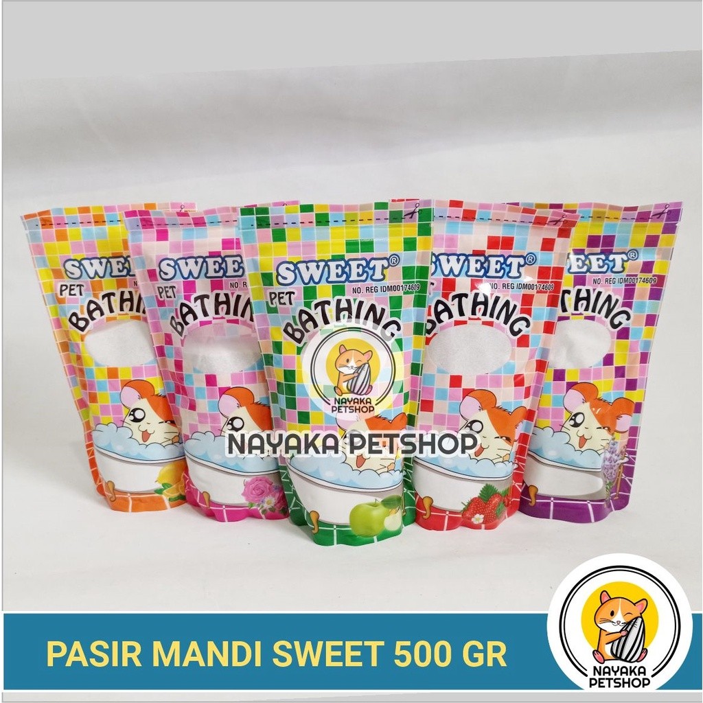 Biyanka Shop Sweet Pet Bathing Sand 500 gr Pasir Mandi Hamster Wangi