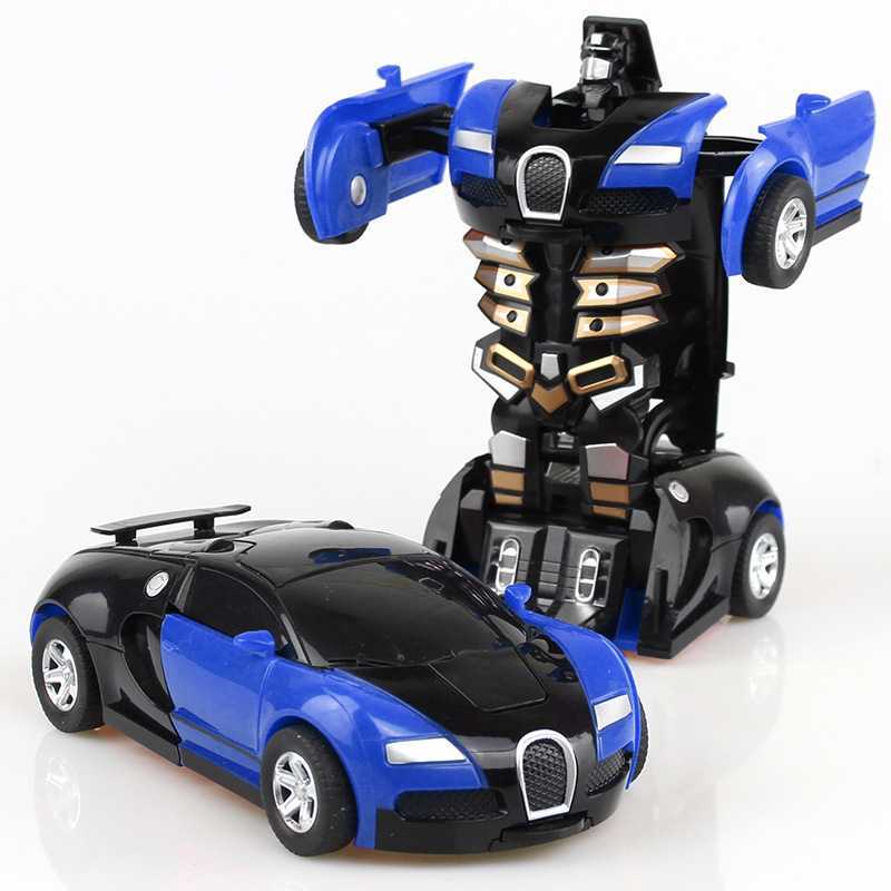 Mainan Mobil Robot Anak Bisa Berubah Bentuk Action Figure Mobil Inertia Transformasi Robot Mainan Ed