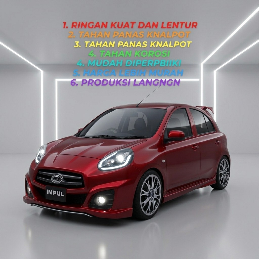 DISKON bodykit march body kit march bodykit nissan march