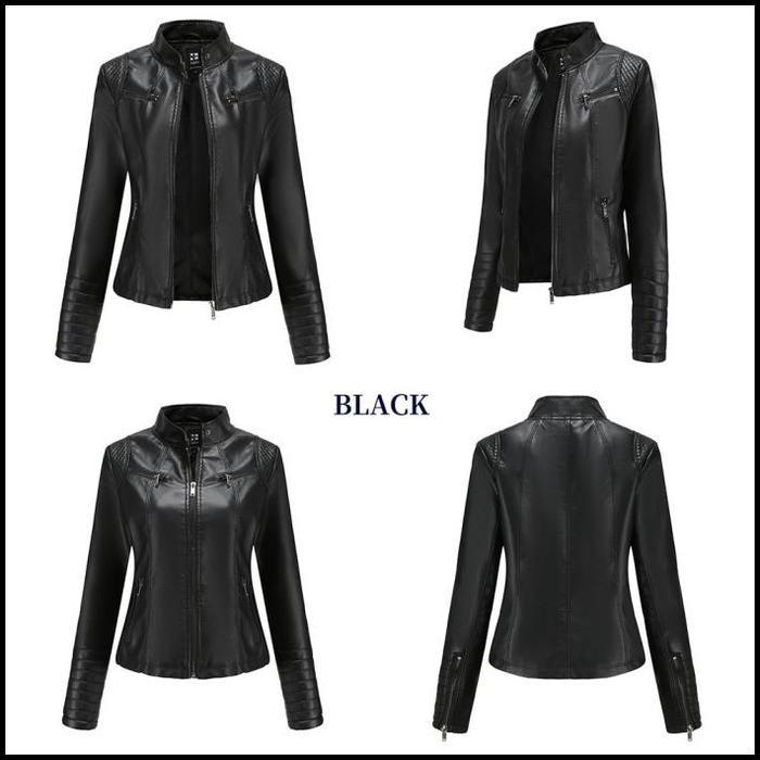 Jaket Kulit wanita asli kulit siap garansi kulit asli kulit jaket asli - S