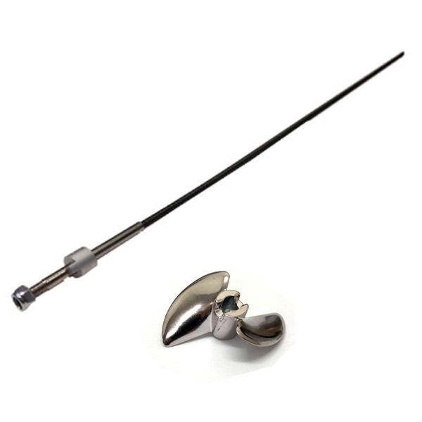 Volantex Racent 798-4P Vector SR80 PRO RC Boat Parts D4*385mm Propeller Shaft with metal Propeller
