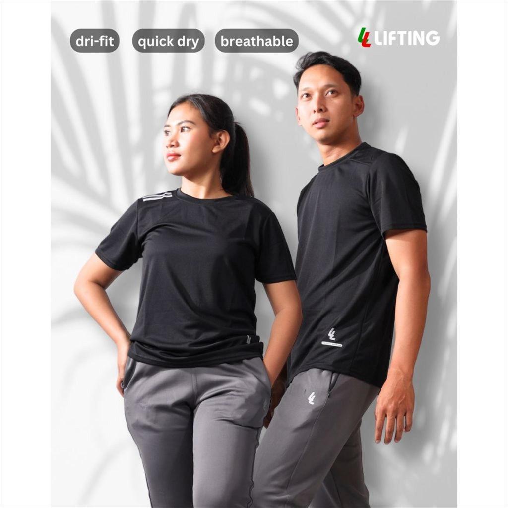 T SHIRT DF 6001 LIFTING / kaos baju top olahraga dri fit