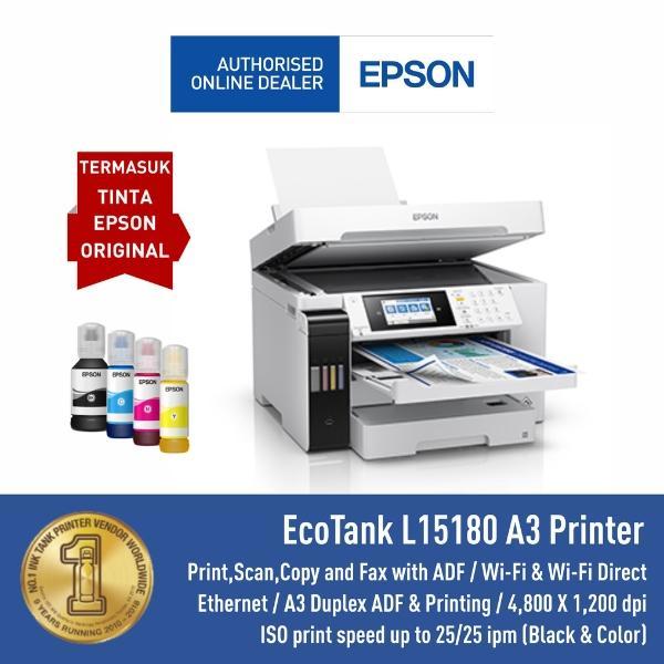 PRINTER EPSON L15180 L-15180 L 15180 A3 DUPLEX PIGMENT PRINT SCAN COPY - L15180