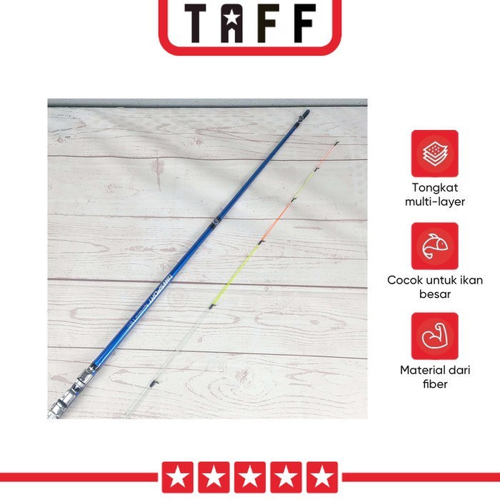 TAFFSPORT Spartacus 180 Joran Pancing Spinning Carbon 2 Segments 1.8M