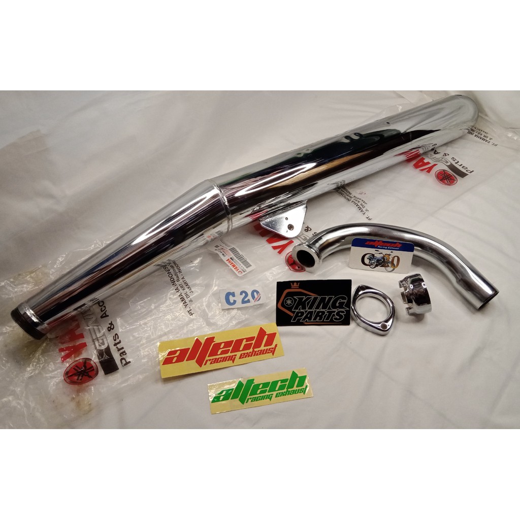 KNALPOT RX KING ALTECH C20 FULLSET CKD KNALPOT RX KING ALTECH C20 FULLSET LEHERAN CKD KENALPOT RXKIN