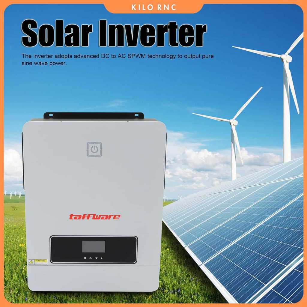 Taffware Inverter Solar Controller Hybrid DC 48V to AC 230V 10200W - MAX-10.2KW