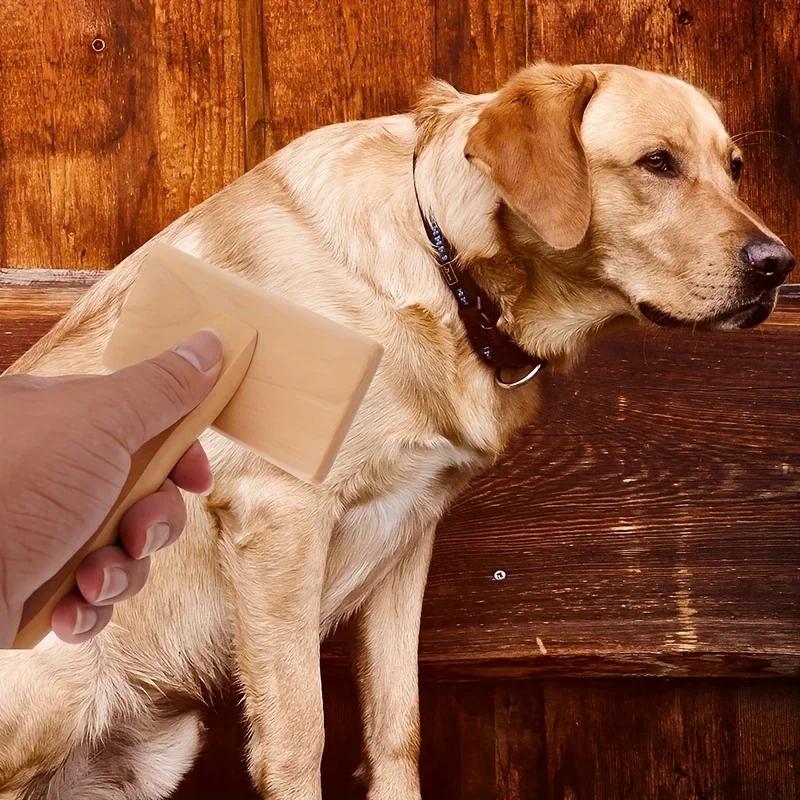 Dog Comb Wood Needle Comb Cat Comb Pet Comb Solid Wood Beauty Needle Comb Dog Cat Knot Off Float Com