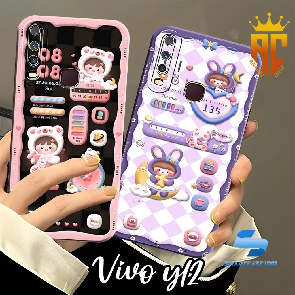 SOFTCASE VIVO Y12 Y12I Y15 Y17 Y19 Y30 Y30I Y50 Fashion Case Motif Roro Jump Cute - Case Vivo - Case