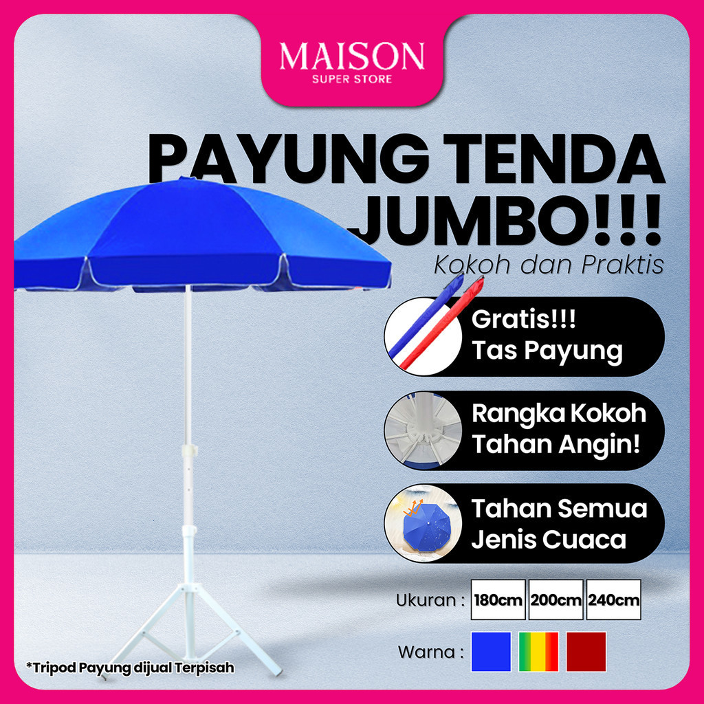 Goto Sunflow Payung Tenda Pantai Jualan Cafe Outdoor Besar Jumbo