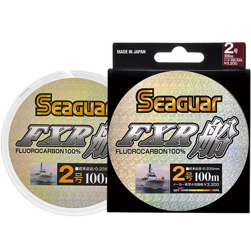 Original SEAGUAR FXR BOAT Fishing Line  Strength and Fexibility 100% FLUOROCARBON  Lines 100M Carbon