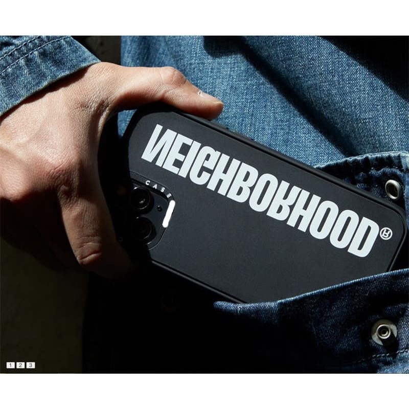 CASECASE X NEIGHBORHOOD Case Matte Black Matte Black Clear Hard Case Impact Case Untuk Apple IPhone 