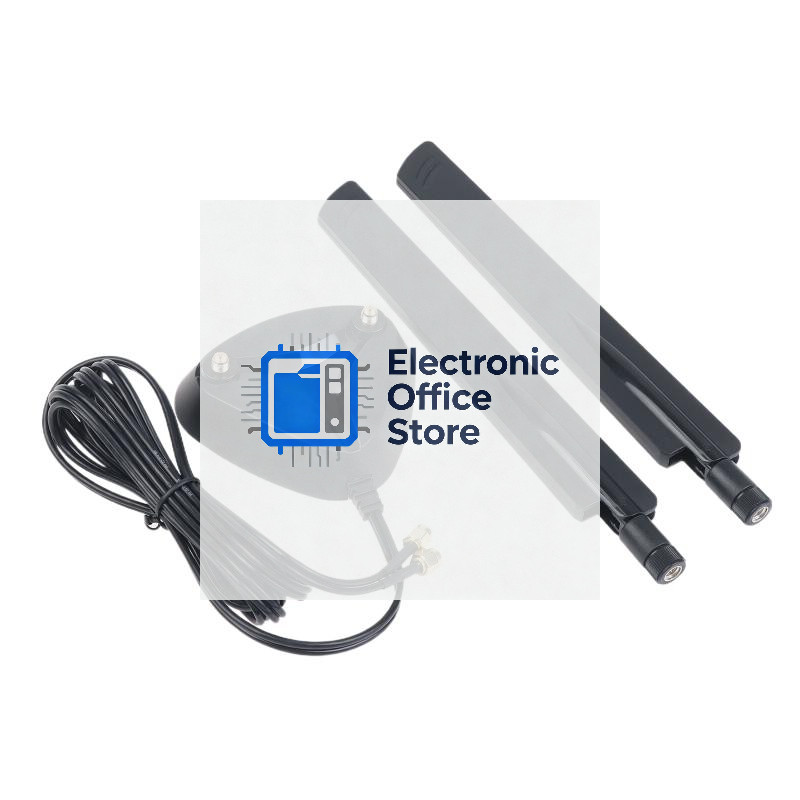 WiFi6 WiFi7 2.4G/5.8G/6G Tri Band External Antenna 12dbi Bluetooth Router Antenna RP-SMA Bluetooth R