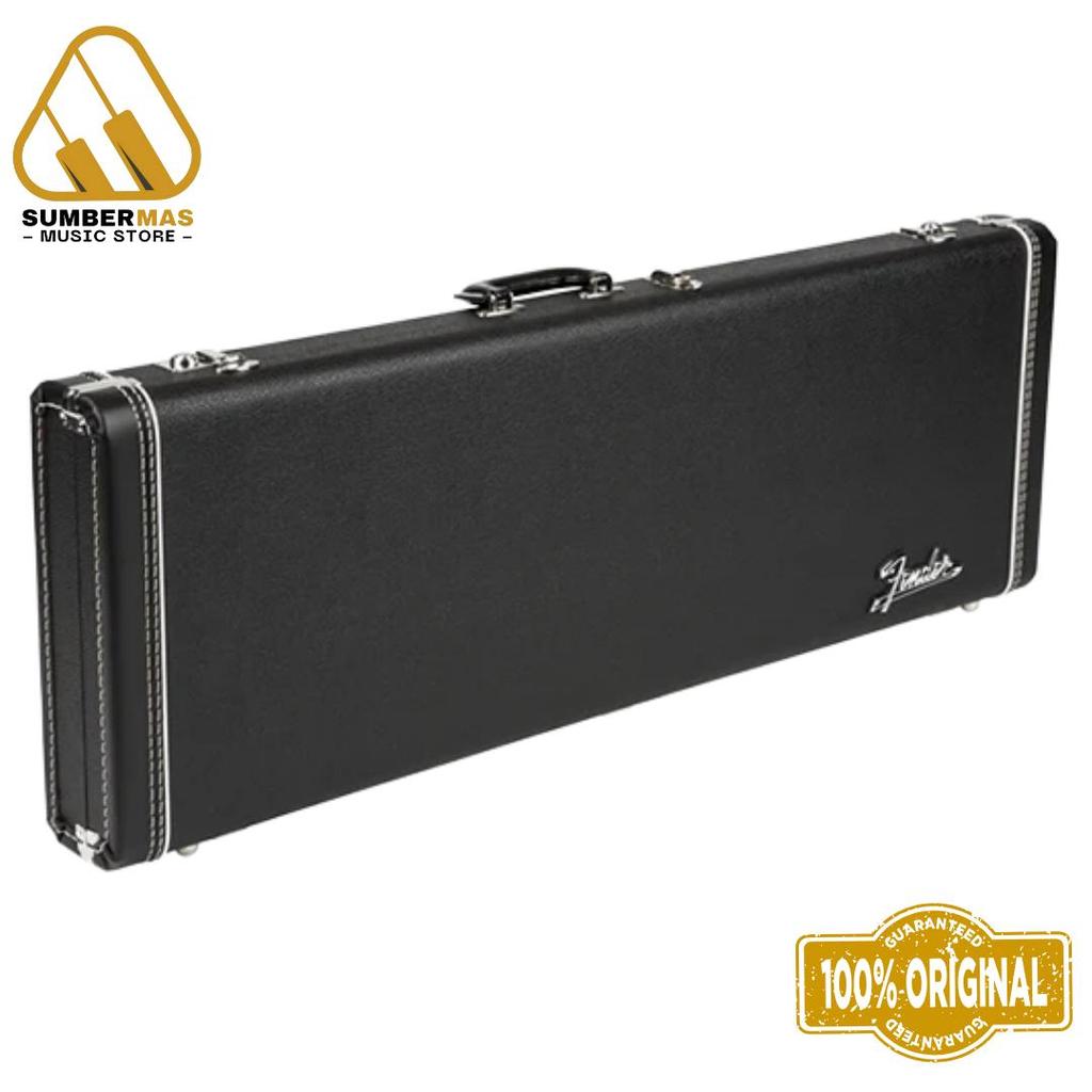 Fender Deluxe Left-Handed Strat/Tele Guitar Case - Hardcase Gitar Listrik Elektrik