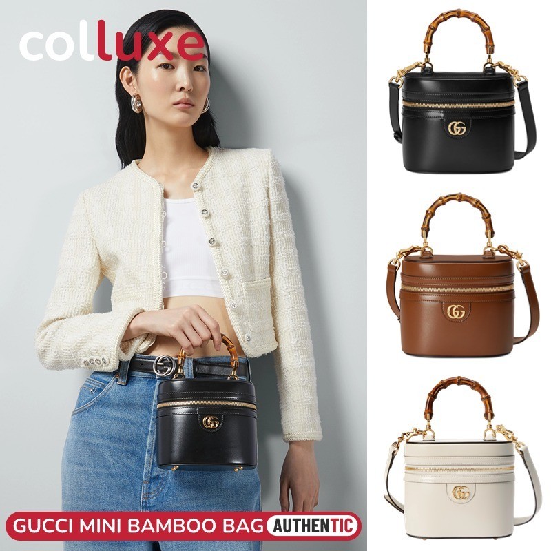Menyediakan resi Gucci MINI BAMBOO SHOULDER BAG 760200