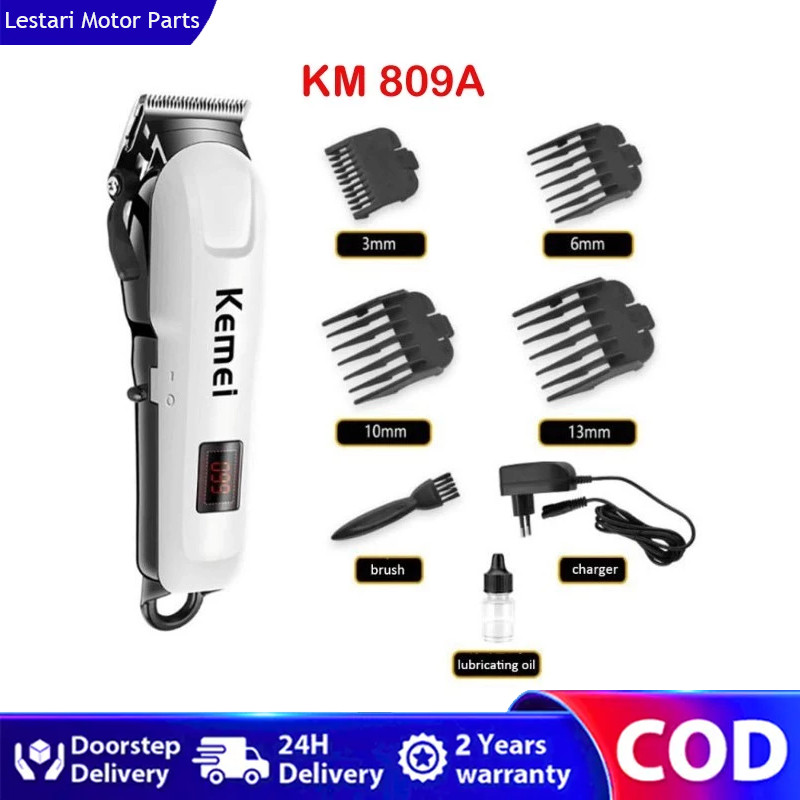 KEMEI KM PG809A ALAT CUKUR RAMBUT HAIR CLIPPER MESIN CUKUR RAMBUT 3IN1 BATERAI WIRELESS