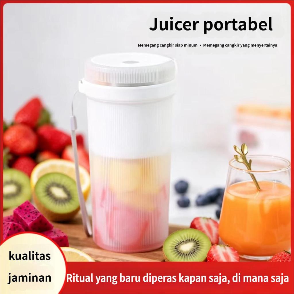 Gelas Jus Portable Ukuran Kecil | Mesin Jus Praktis untuk Rumah & Perjalanan | Blender Buah Sayur Ga