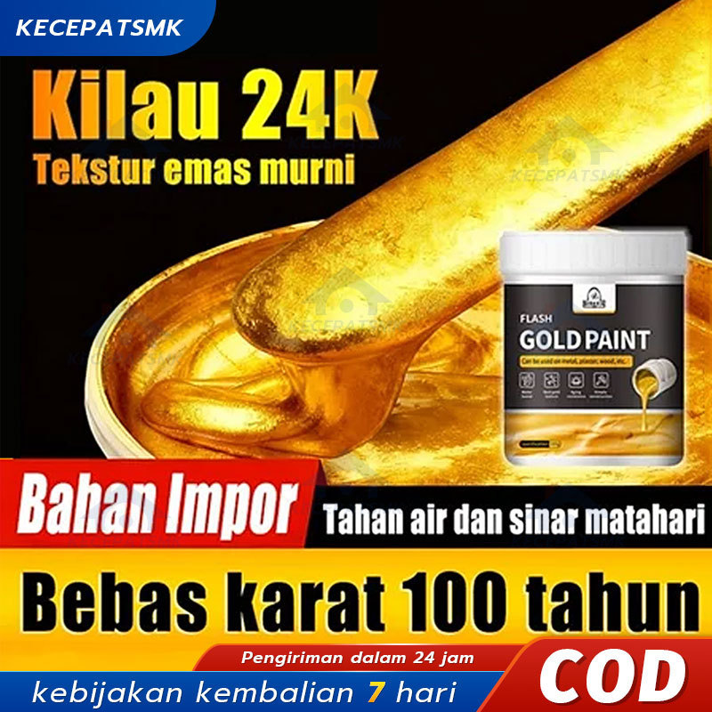Tekstur emas murni FREE Kuas Emas Cat Gold Cat Kayu dan Besi Emas / Neo Alkycoat Royal Gold / Cat Em
