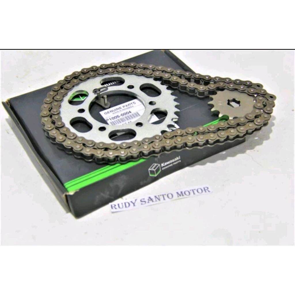 gear ser gir set rante kawasaki Athlete asli kawasaki