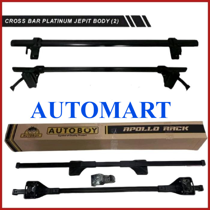 Crossbar Roof Rack Kaki Rak Mobil Jepit Body Universal Avanza Xenia Innova Calya Sigra Agya Ayla Bri