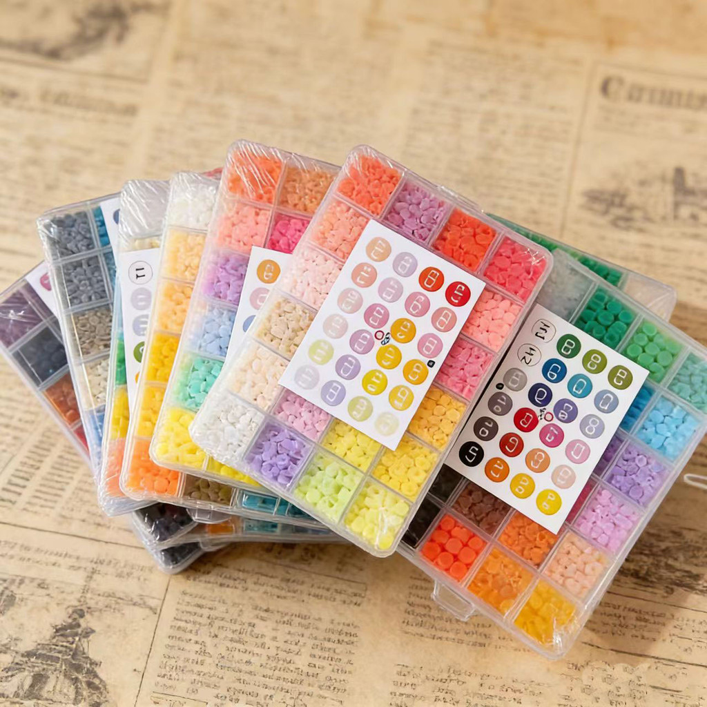 2.6mm Paket Manik-manik Campuran Warna264Tas berwarna-warni