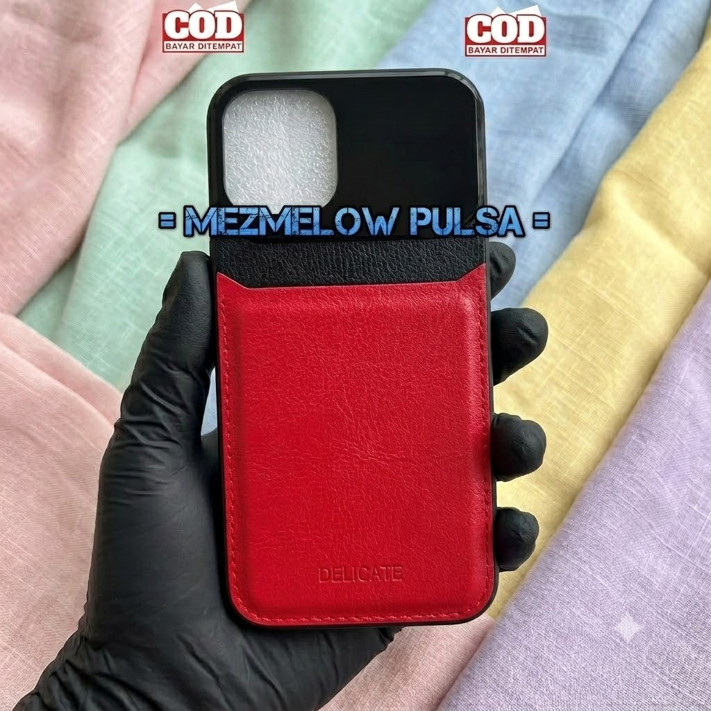 Splicing PU Leather Kamera / Case Lens Casing Hard Case IPHONE 12 MINI