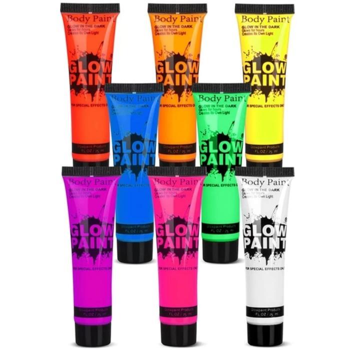 ON SALE  25 ml Cat Lukis Badan/Wajah Cair Body Face Painting Glow in the Dark - Pink