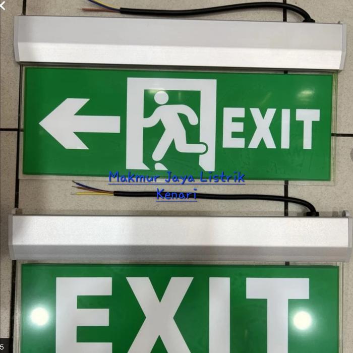 Lampu Exit Led Arcylic Lampu Darurat Emergency Exit Lampu Sign - TULISAN EXIT