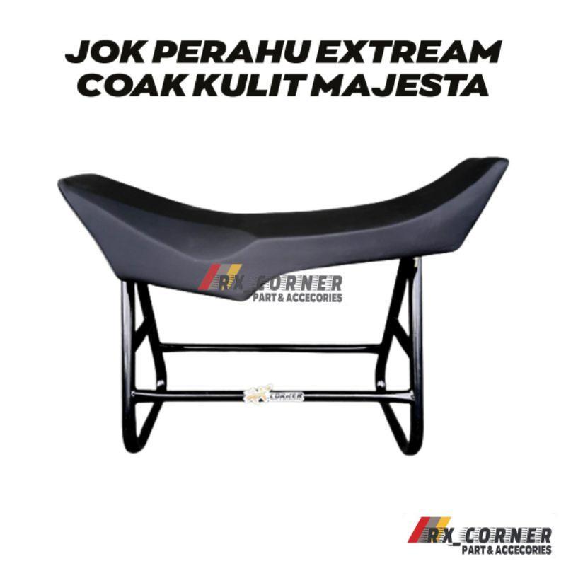 SEAT JOK RX KING RXKING PERAHU EXTREME SLIM KULIT POLOS MAJESTA