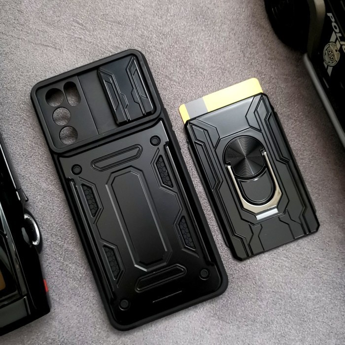 Oppo Reno 6 5G - CardX Flip Lens Card Ring Armor Case Shockproof