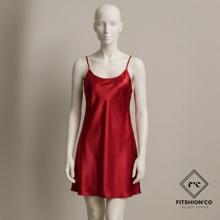 Baju Tidur Daster Wanita Dress Tidur Dress Rumah Dress Satin Silk Premium Sleepwear Santai Hot 0068